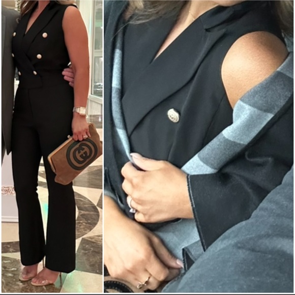New✨Gorgeous Tuxedo jumpsuit - Picture 2 of 7